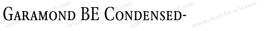 Garamond BE Condensed字体转换